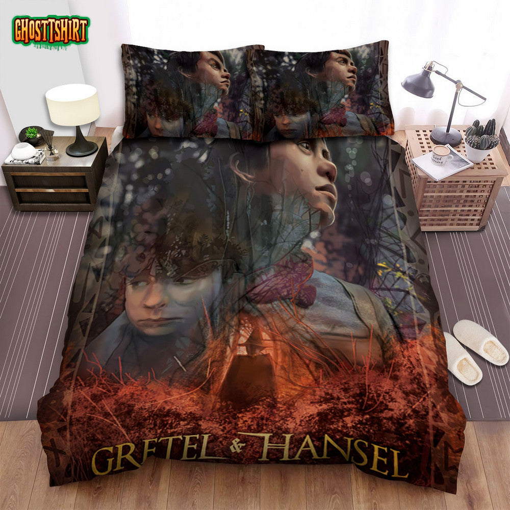 Gretel & Hansel Movie Poster 2 Bed Sheets Spread Comforter Duvet Cover Bedding Set