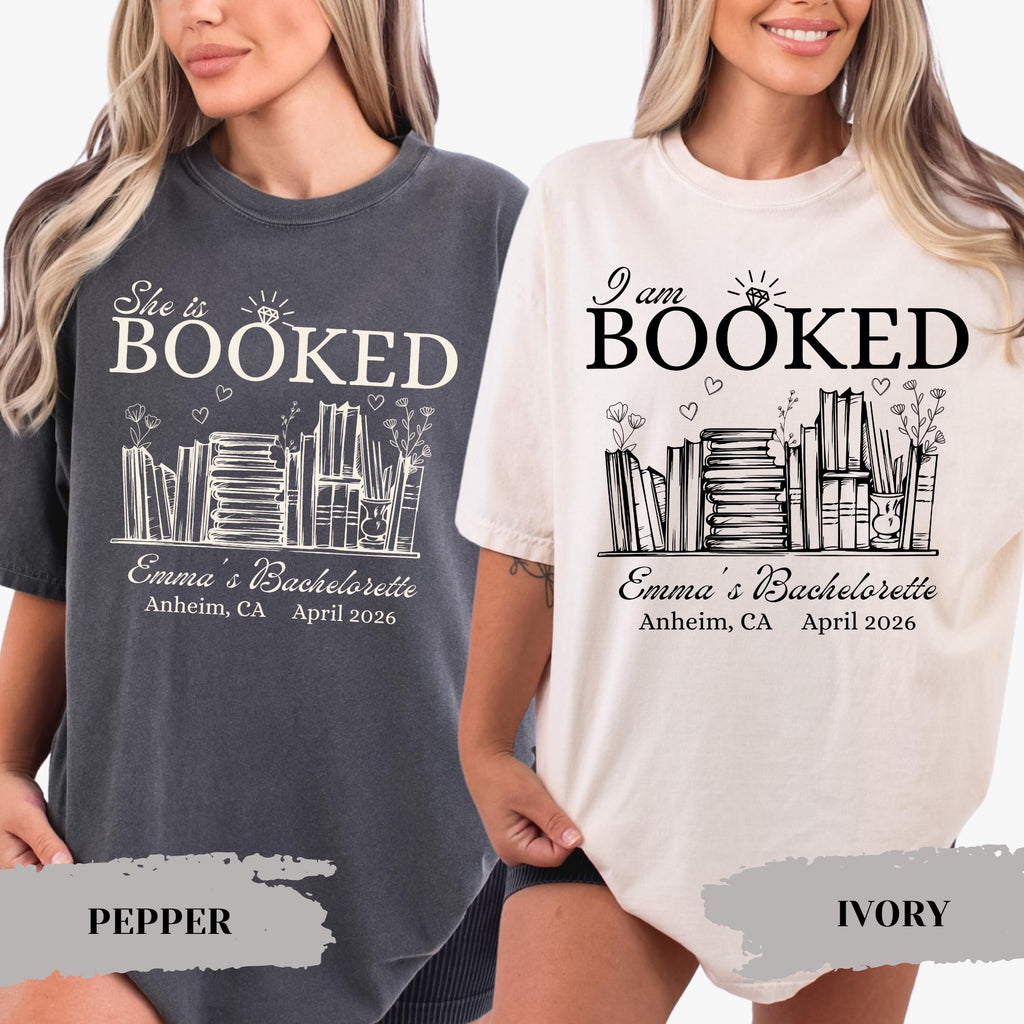 Book Lover Bachelorette Party Custom Bookish Bride Reading Bride Bridesmaid Proposal Bookworm Bridal Shower Tee (1)