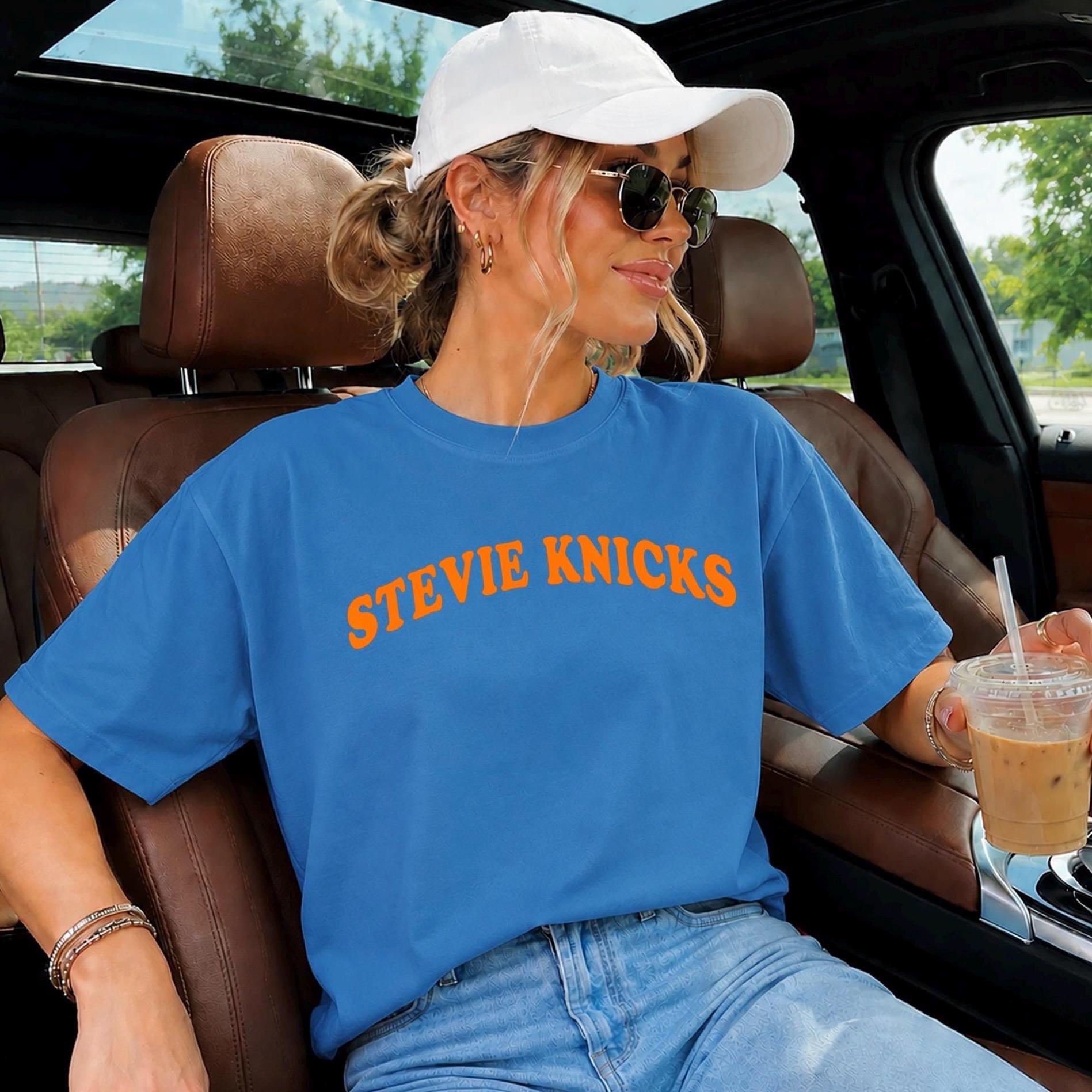 Stevie Nicks Stevie Knicks Taylor York Basketball Tee Nyc Sports Fan Game Day Comfort Colors Tee (1)