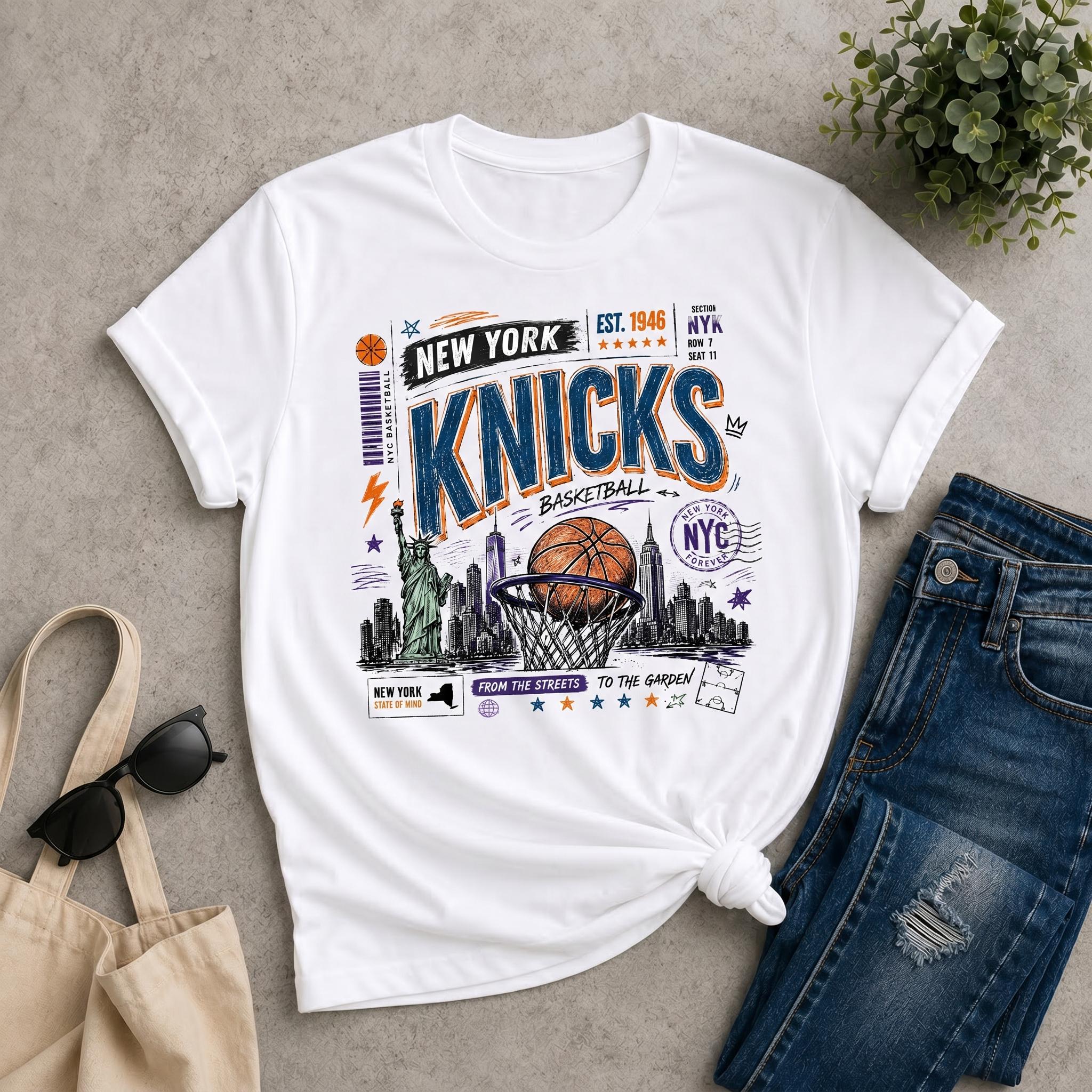 Comfort Colors York Basketball Retro Nyc Hoops Tee Vintage Streetwear Sports Comfort Colors (1)