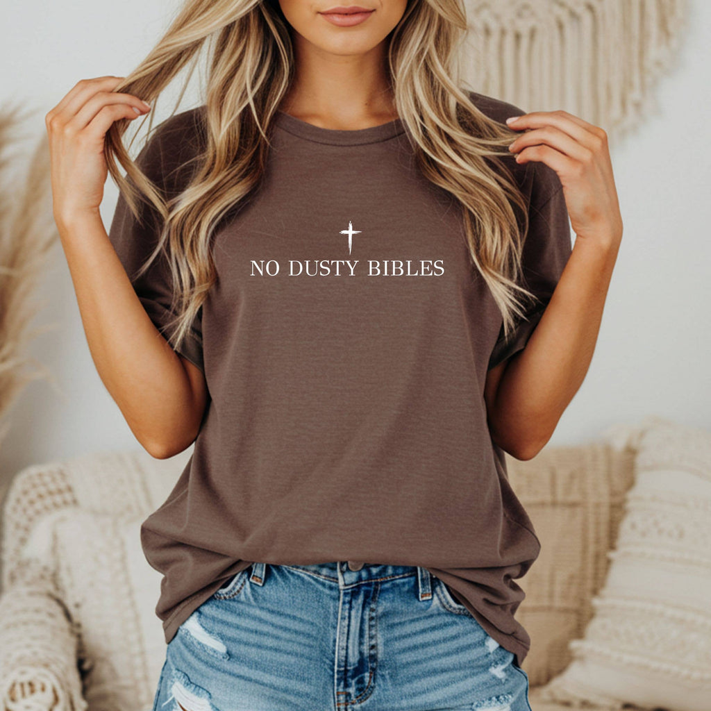 No Dusty Bibles Christian Graphic Tee - Summer Tee