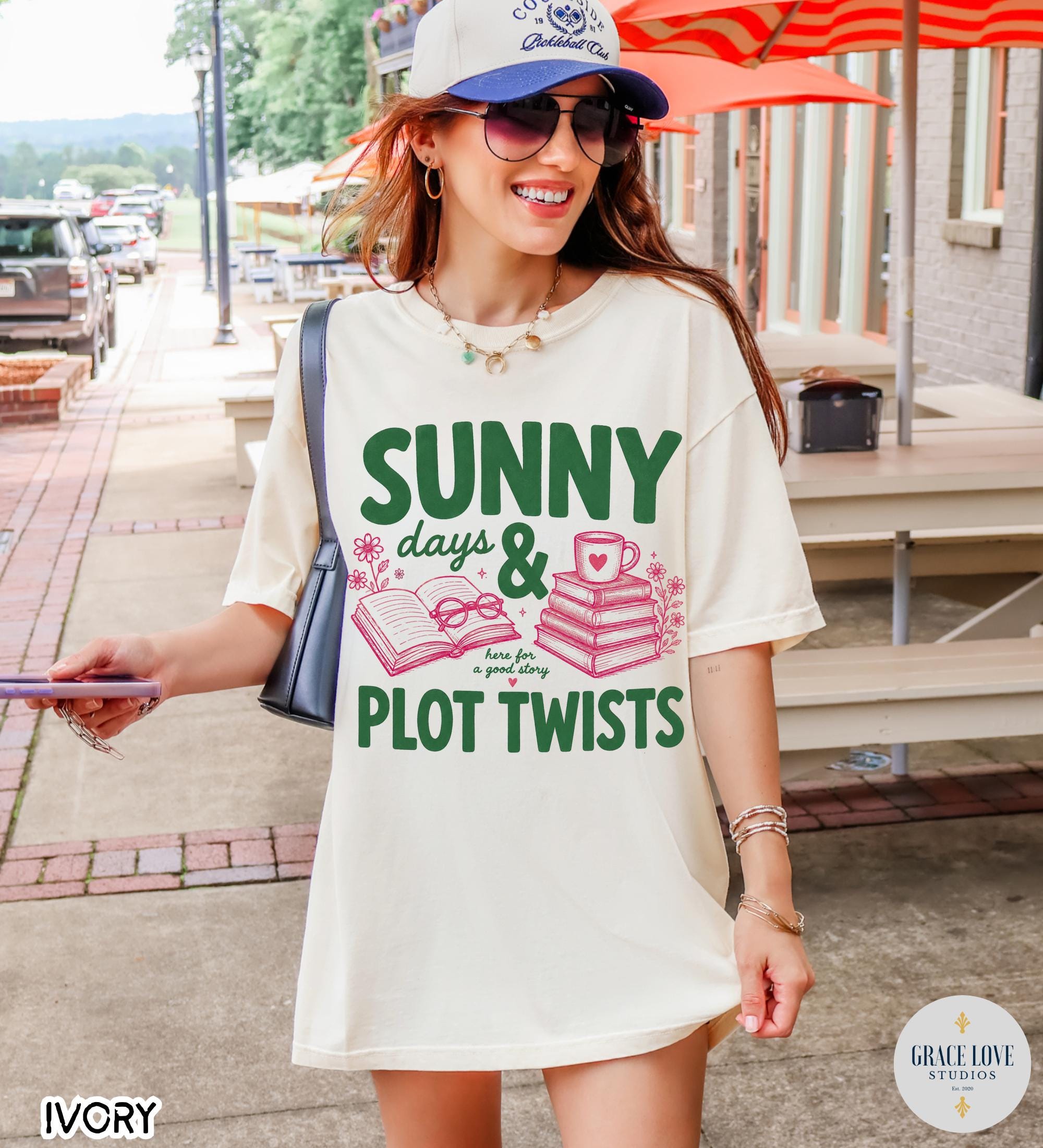 Sunny Days Plot Twists Summer Comfort Colors Book Lover Booktok Literary Readers (2)