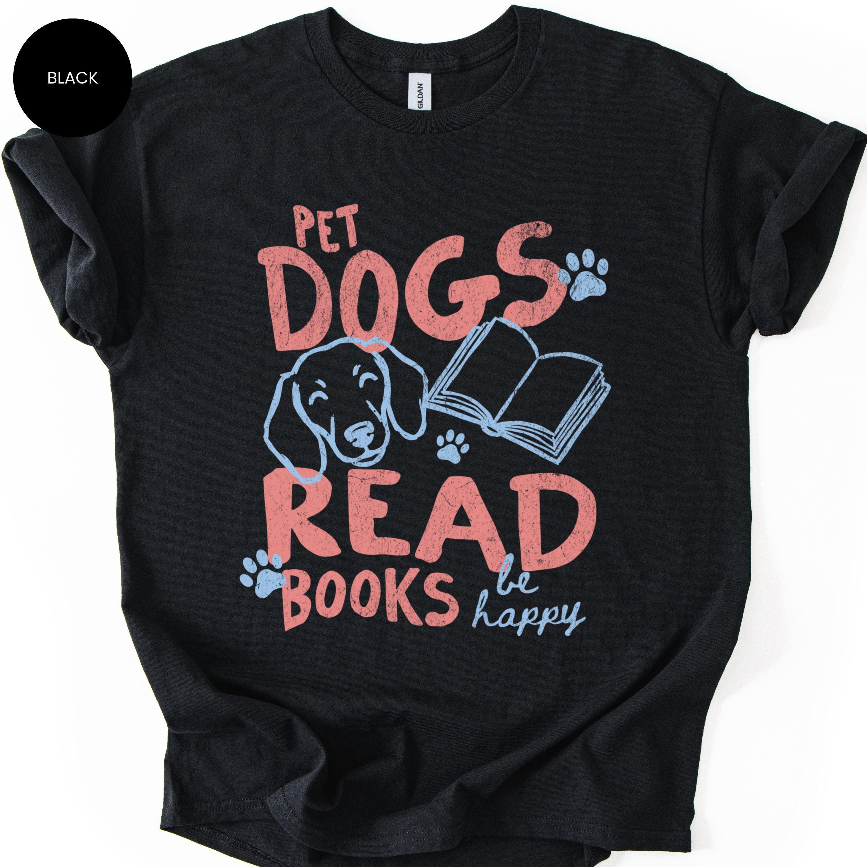 Pet Dogs Read Books Happy Dachshund Book Lover Tee Bookish Librarian Summer Dog Mom (2)