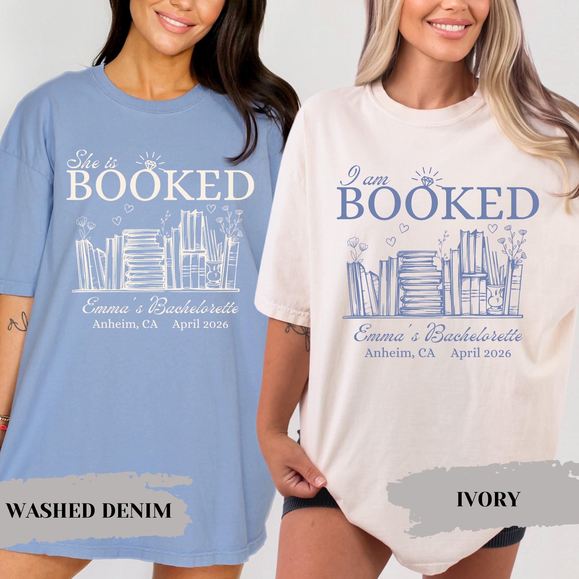 Book Lover Bachelorette Party Custom Bookish Bride Reading Bride Bridesmaid Proposal Bookworm Bridal Shower Tee (2)