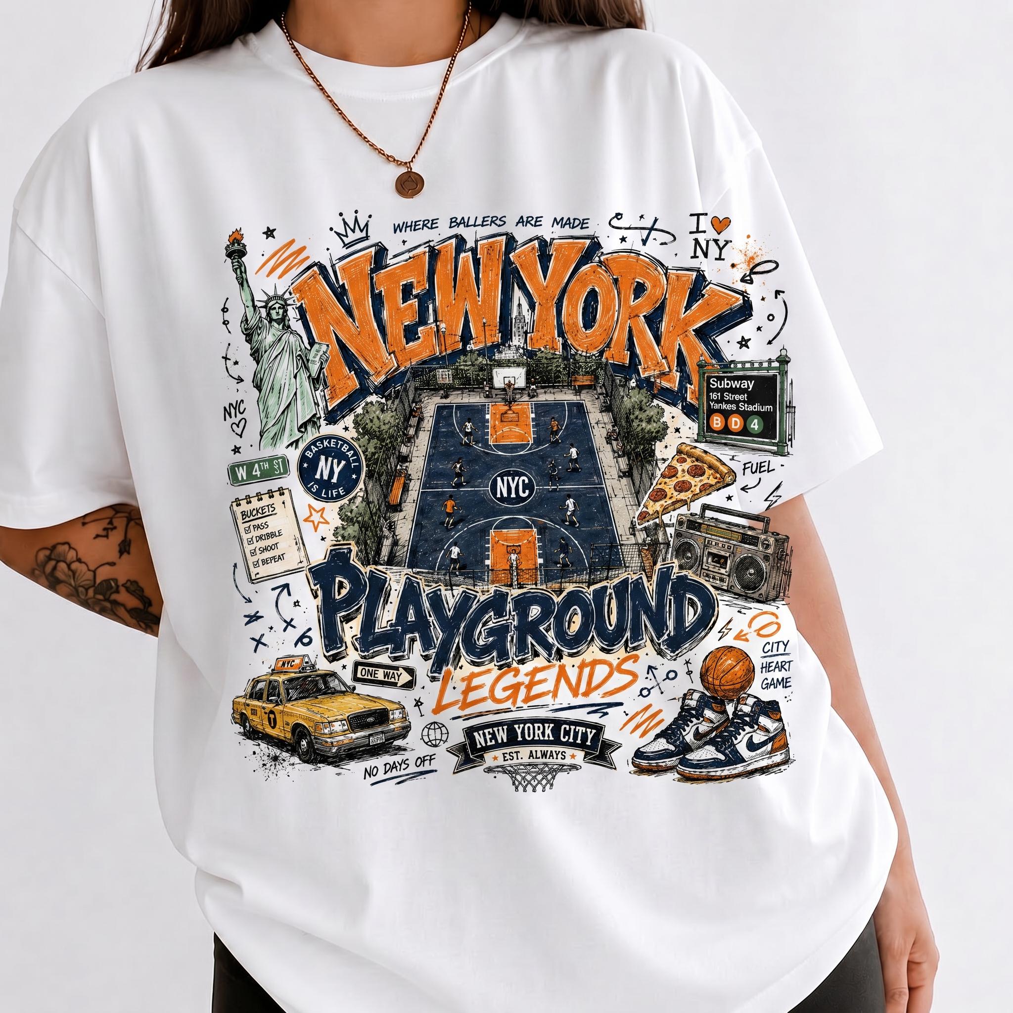 Comfort Colors Vintage York Knicks Retro Basketball Nyc Hoops Fan Streetwear Sports (2)