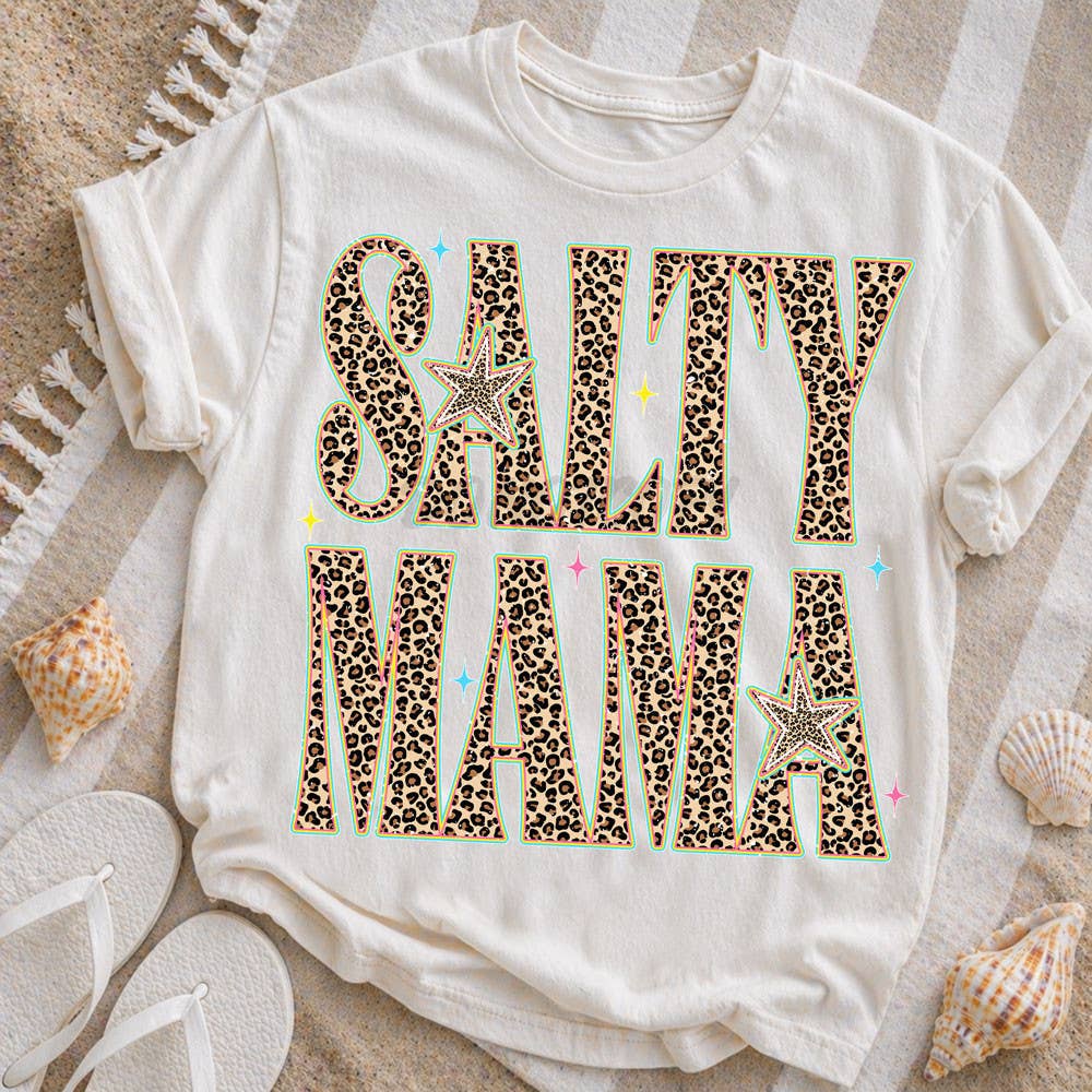 Leopard Salty Mama Tee