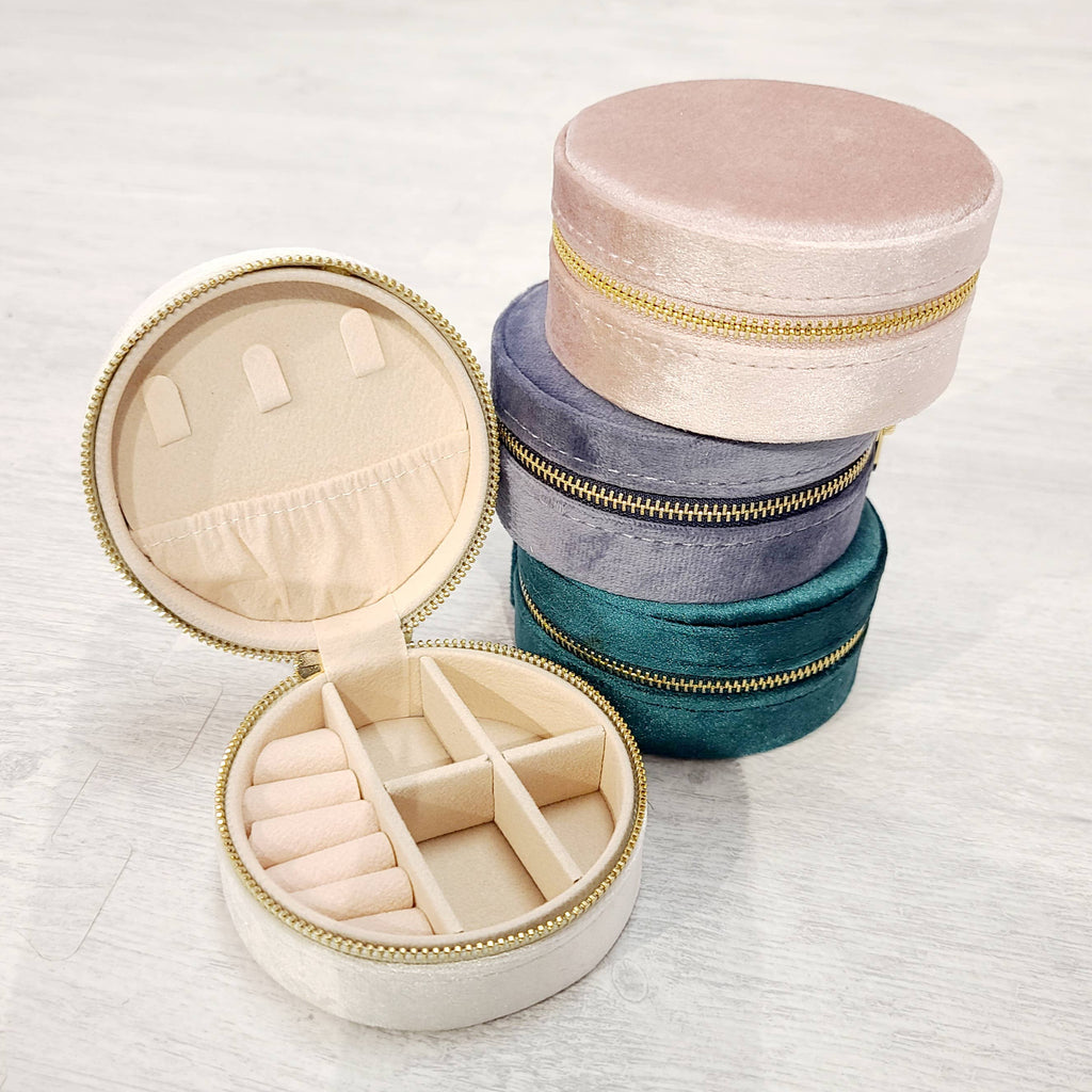Jewelry Case - Velvet Jewelry Box - Stocking Stuffer