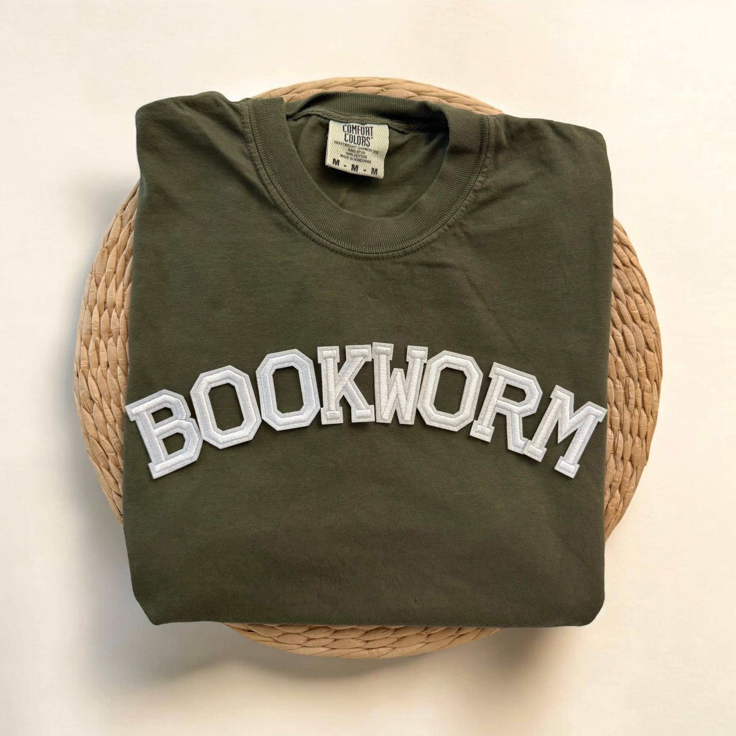 Bookworm Comfort Colors Short Sleeve Shirt, Bookstore Merch