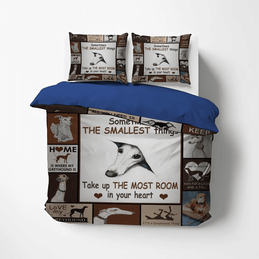 Greyhound King Size Bedding Set, Doggo Bedding set, Greyhound Lover Soft Duvet Cover Set, Greyhound Dog Blanket Bedding Set, Gifts for Dog