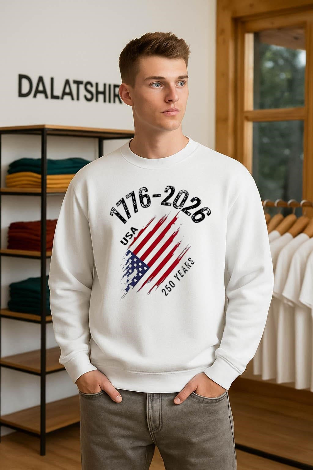 1776-2026 USA 250 Years American Flag Patriotic shirt