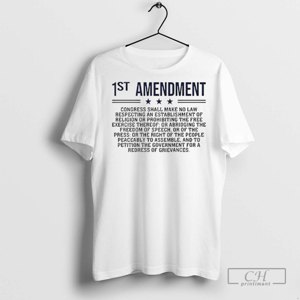 1st Amendment Us Constitution Patriot T Shirts