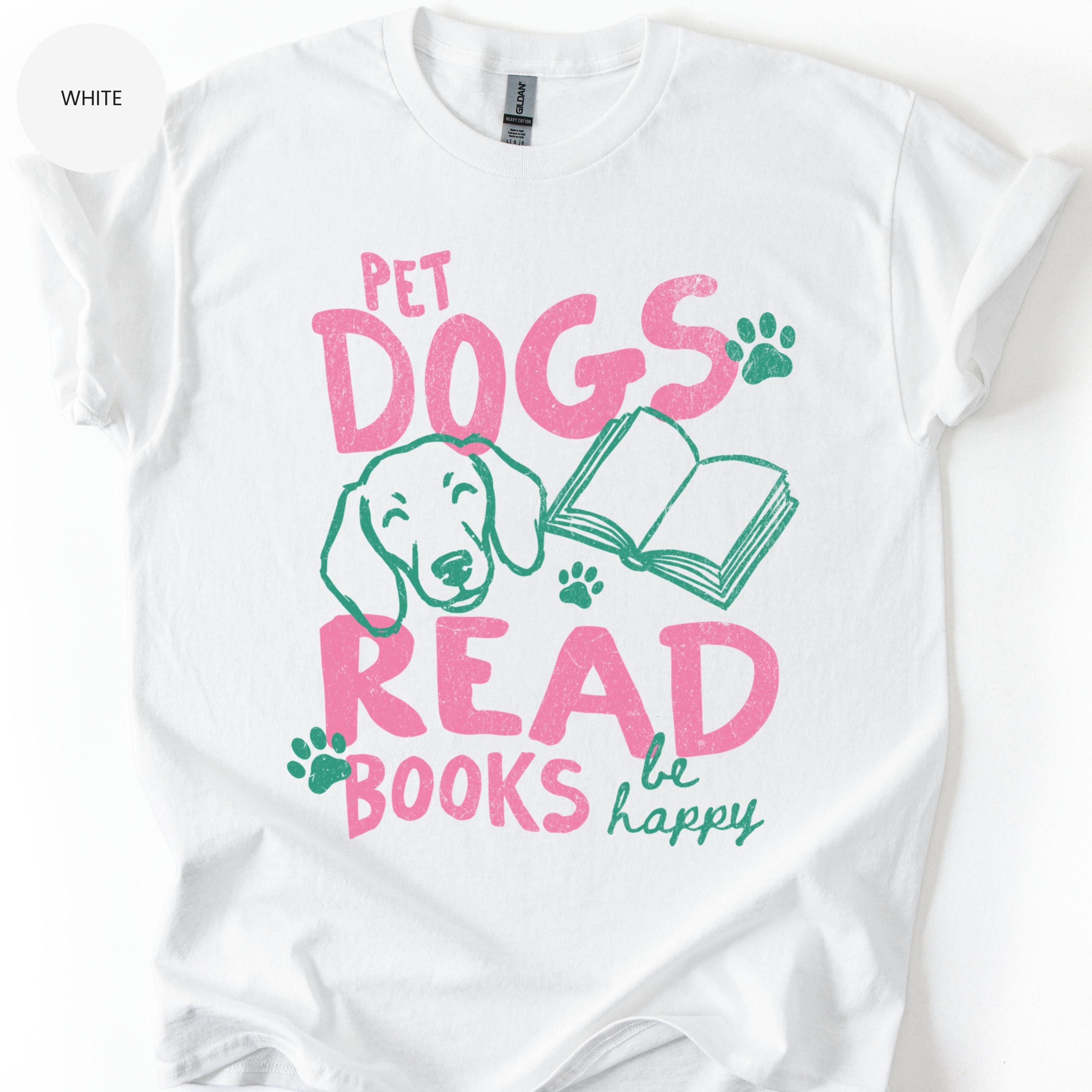 Pet Dogs Read Books Happy Dachshund Book Lover Tee Bookish Librarian Summer Dog Mom (3)