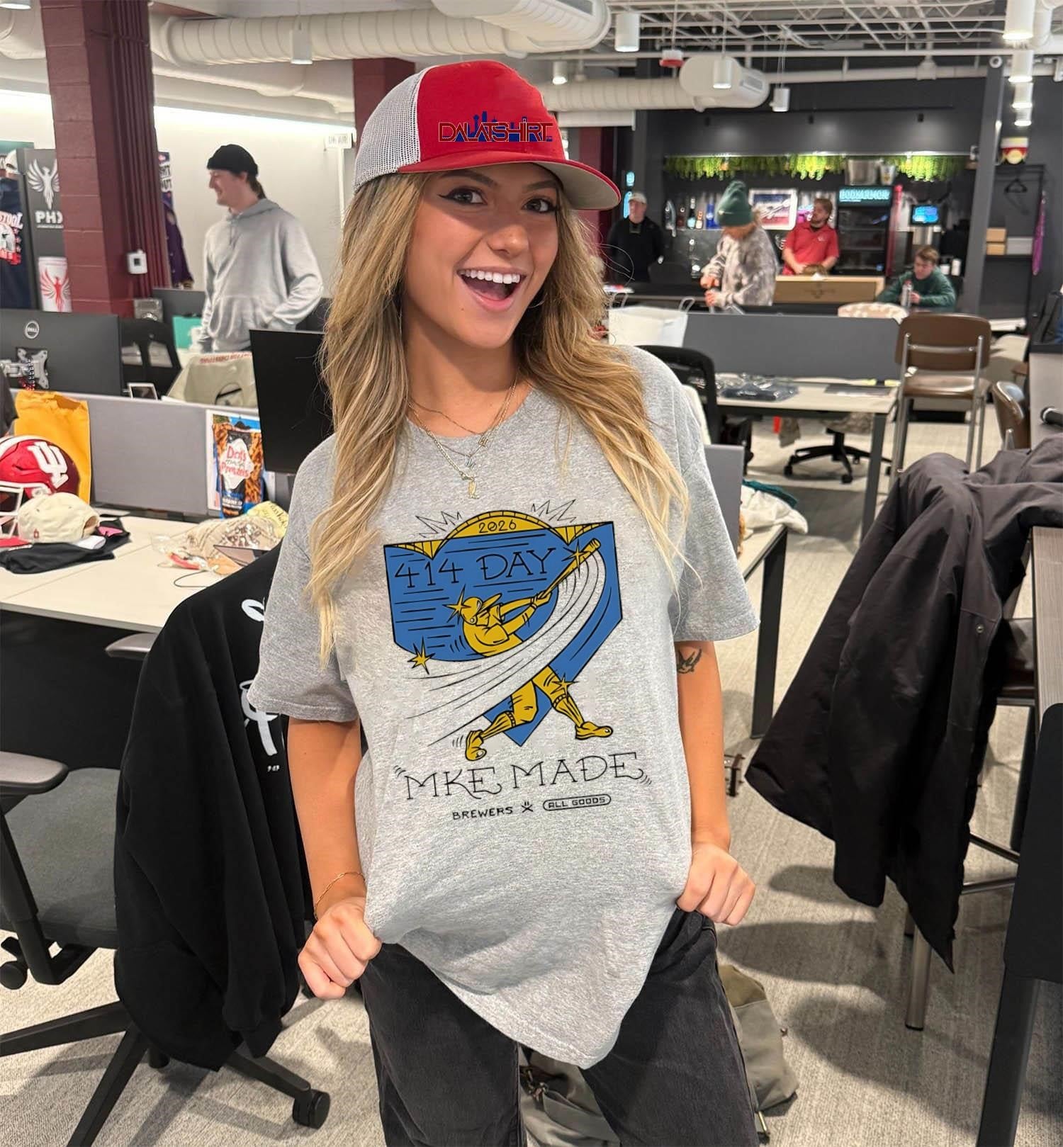 2026 414 Day MKE Made Brewers Baseball shirt
