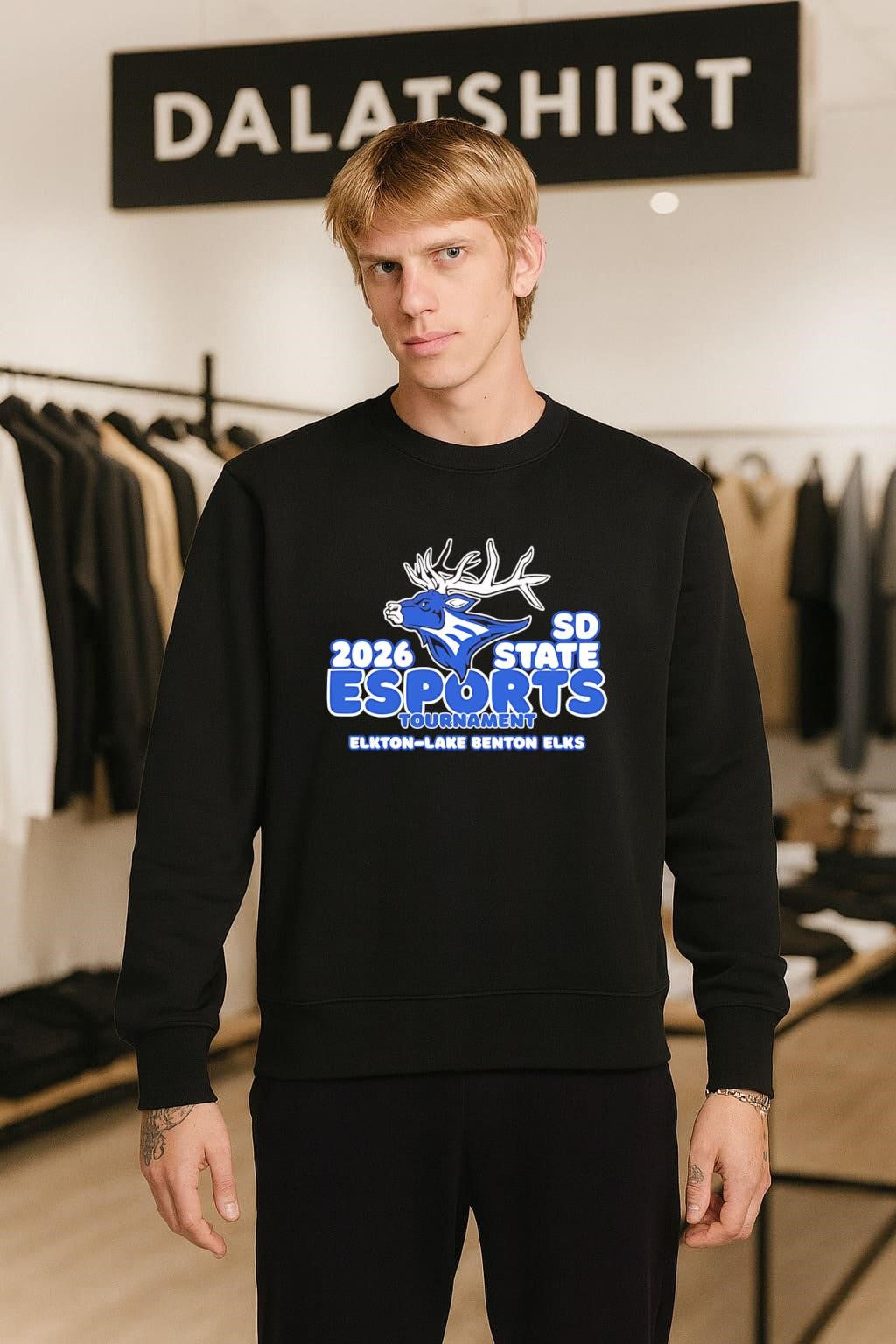 2026 SD State Esports Tournament Elkton-Lake Benton Elks Elk Head shirt