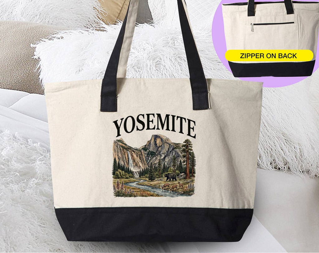 Yosemite - National Parks Mountains Hiking Tote Bag
