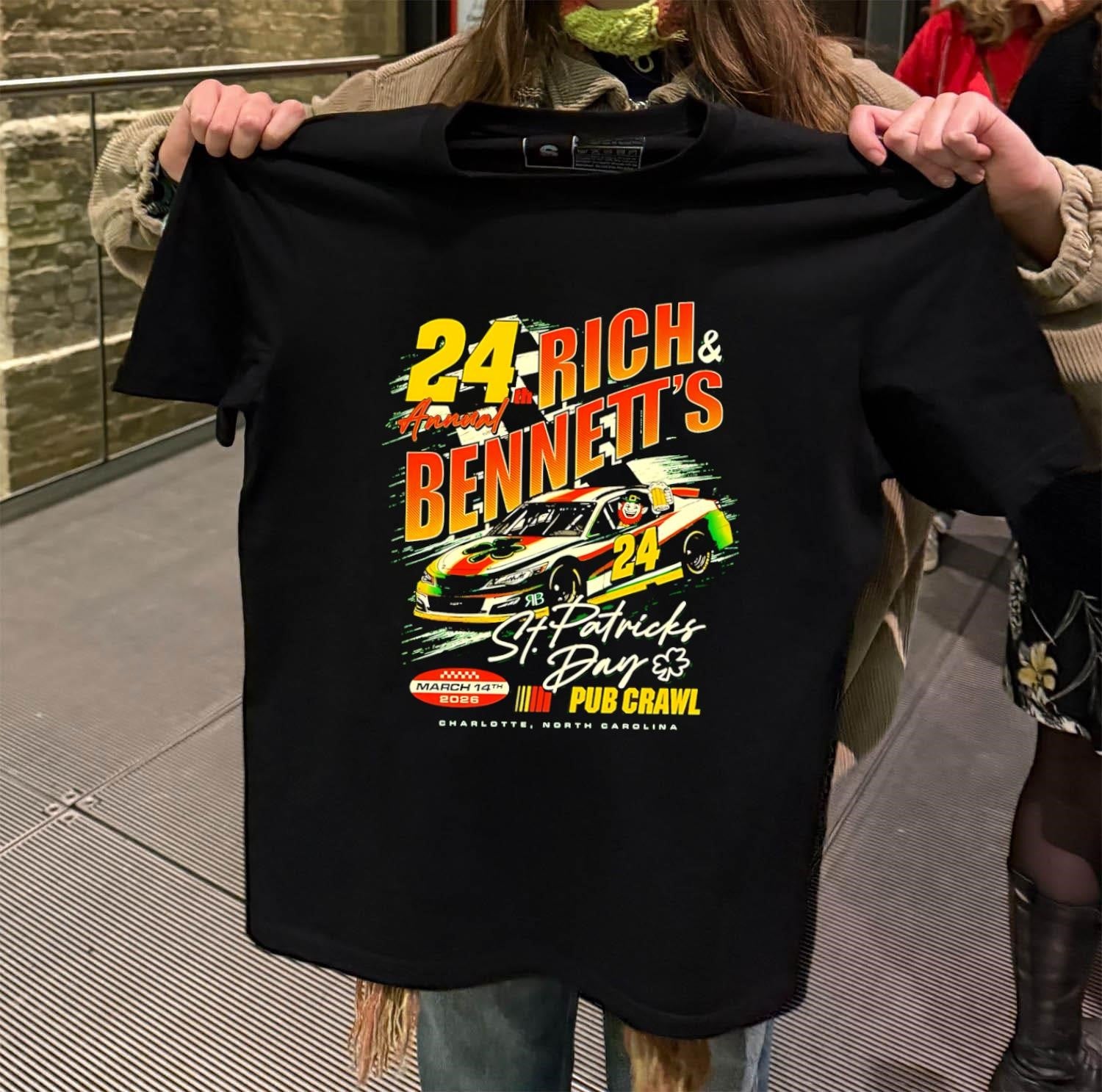 24th Annual Rich and Bennett’s St. Patricks Day Pub Crawl shirt
