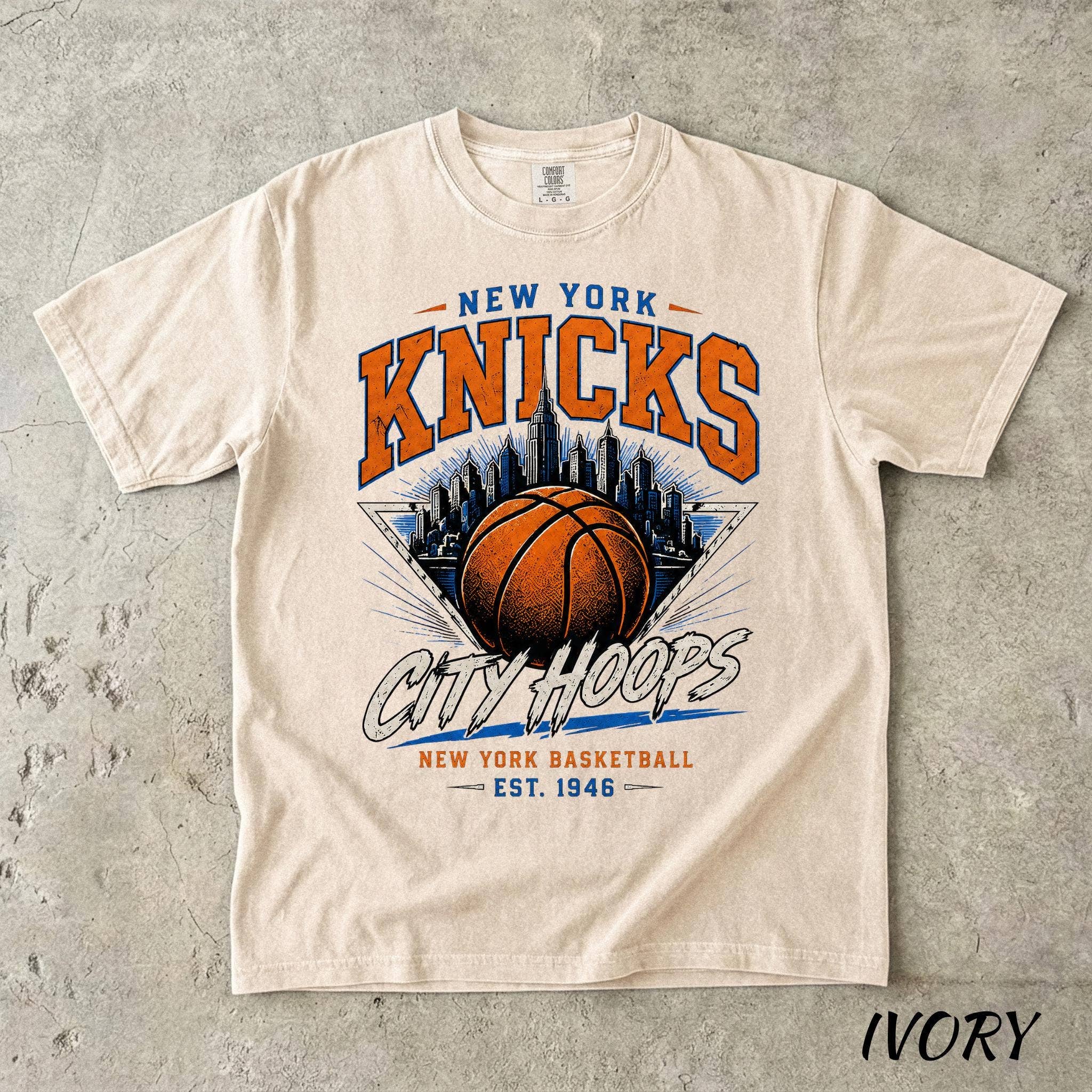 Knicks Comfort Colors Vintage Nyc Basketball Tee