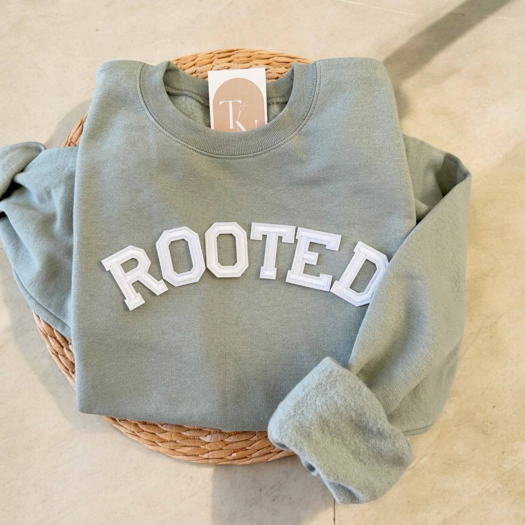 Rooted in Christ Sweatshirt, Christian Sweaters