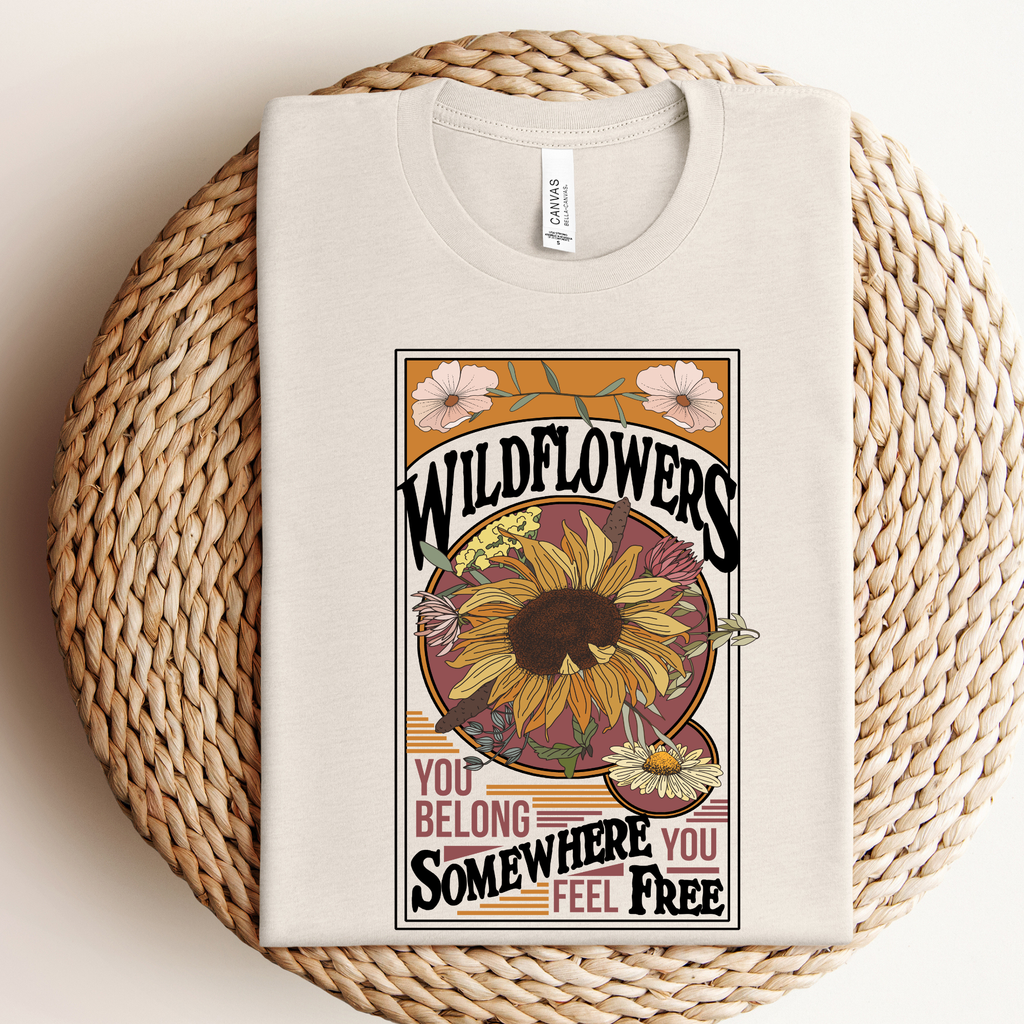 Wildflower Graphic Tee or Crewneck