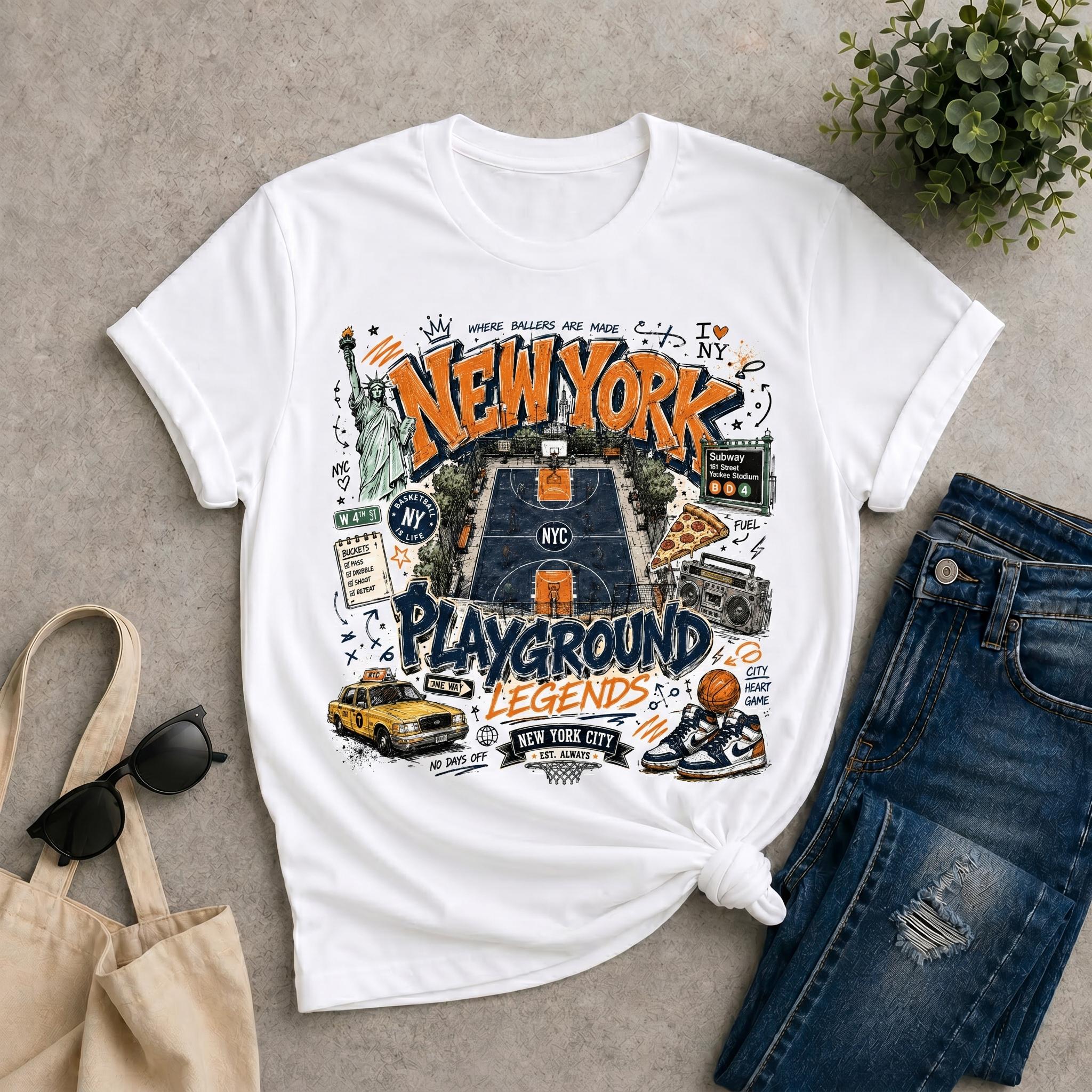 Comfort Colors Vintage York Knicks Retro Basketball Nyc Hoops Fan Streetwear Sports (4)