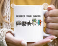 Respect Your Elders Funny Gaming Controllers Coffee Mug
