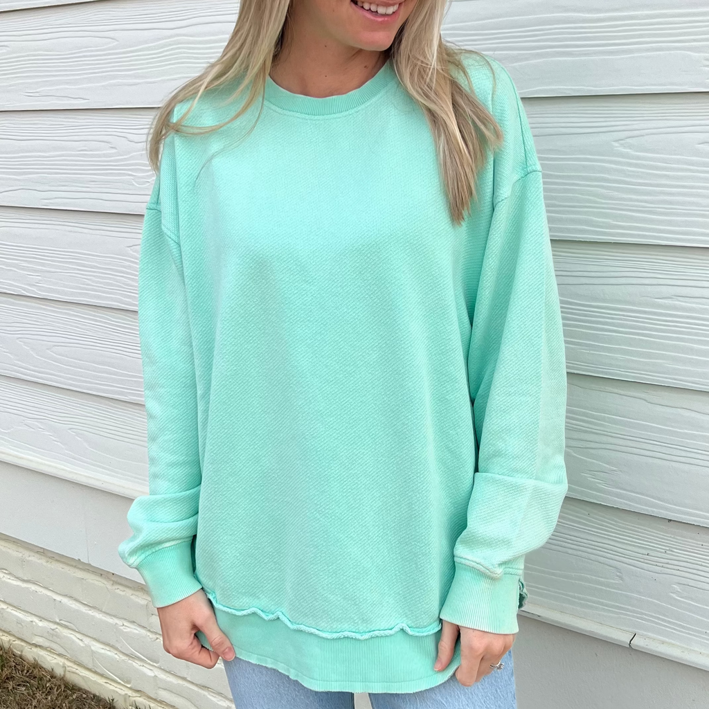 Beach Glass Oversized Terry Poncho