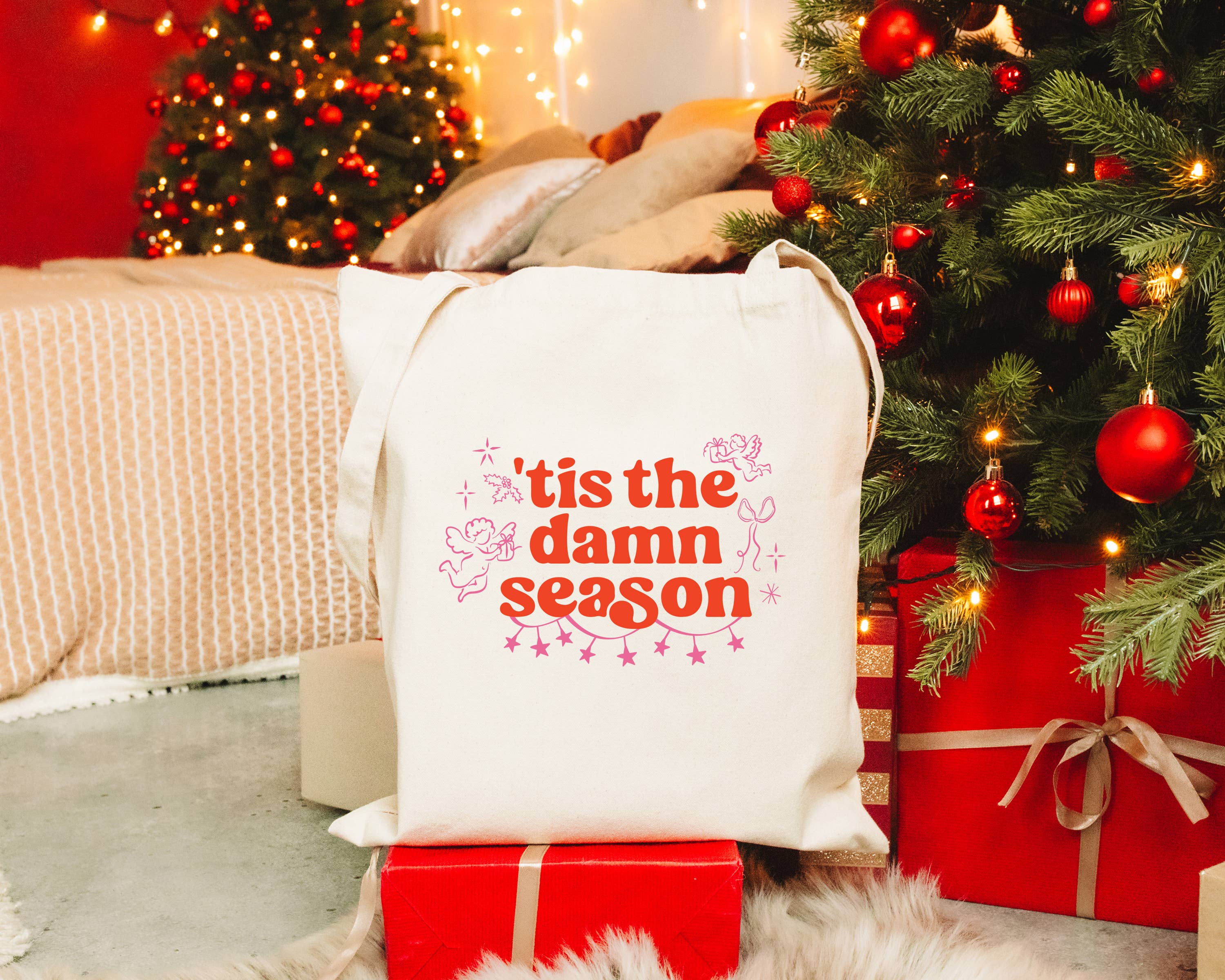 Gift Bag, Christmas Gift Bag, Christmas Tote Bag, Gift Bags