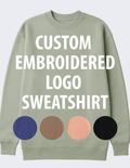 Custom Embroidered Logo Oversized Crewneck