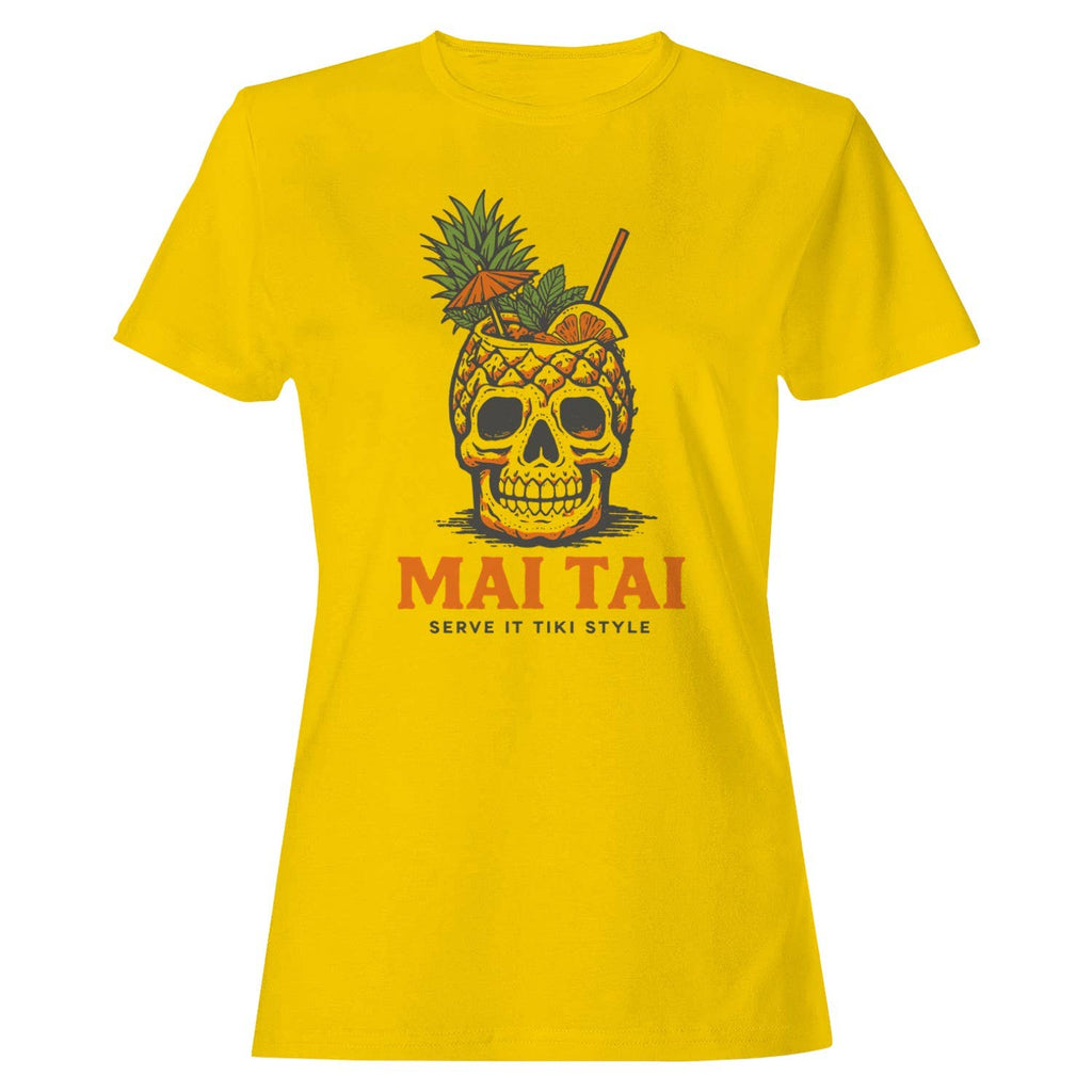 Mai Tai Serve It Tiki Style Women's T-Shirt