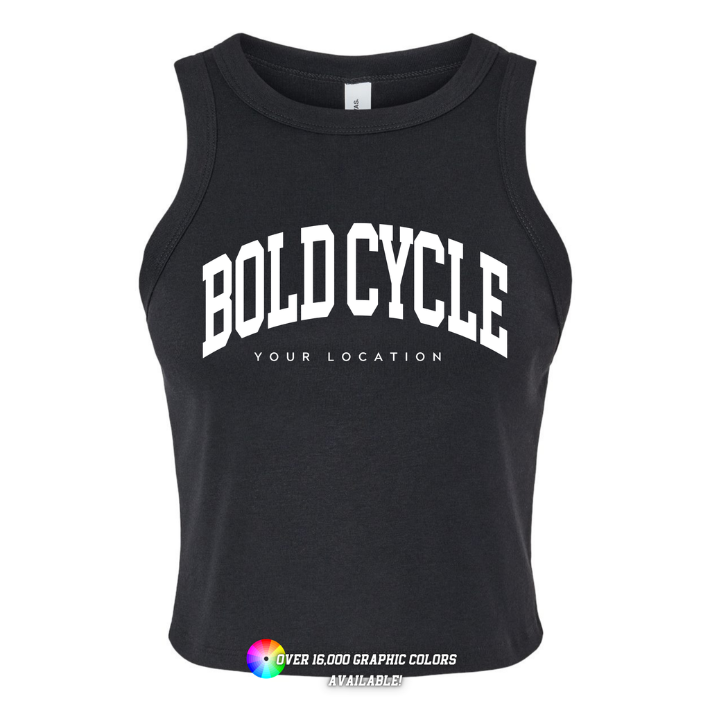Custom Logo Women's Micro Rib Racer Tank