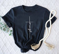 Enough Cross Black Bella Faith Based Graphic Tee