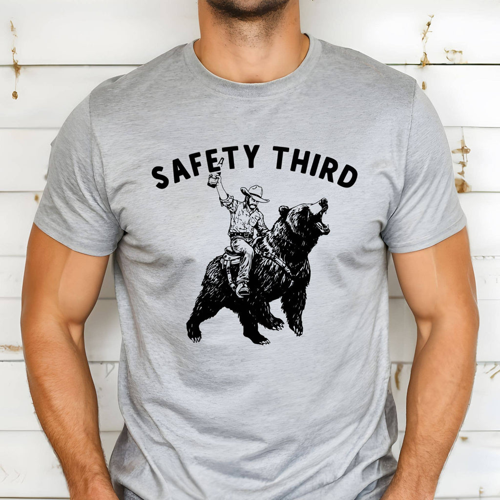 Safety Third Bear Rider Graphic Tee 281