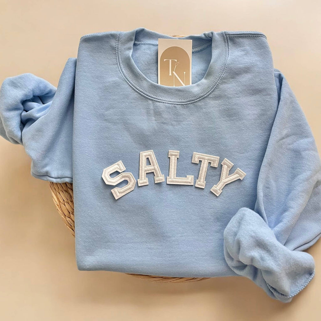 Salty Crewneck Sweatshirt, Beach Sweatshirt