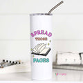 Spread Those Pages Stainless Steel Tall Travel Cup, Book Cup