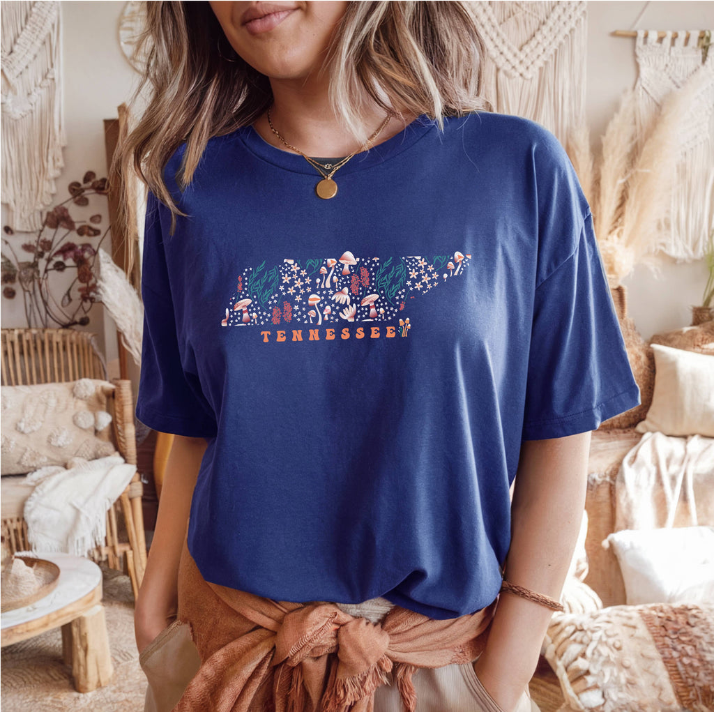 Enchanted Tennessee Graphic T-Shirt, Navy Comfort Colors