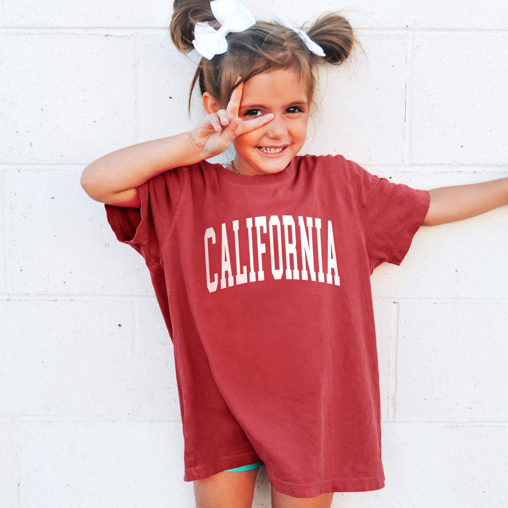 Custom Comfort Colors Kids Tee with Your Name Location Logo