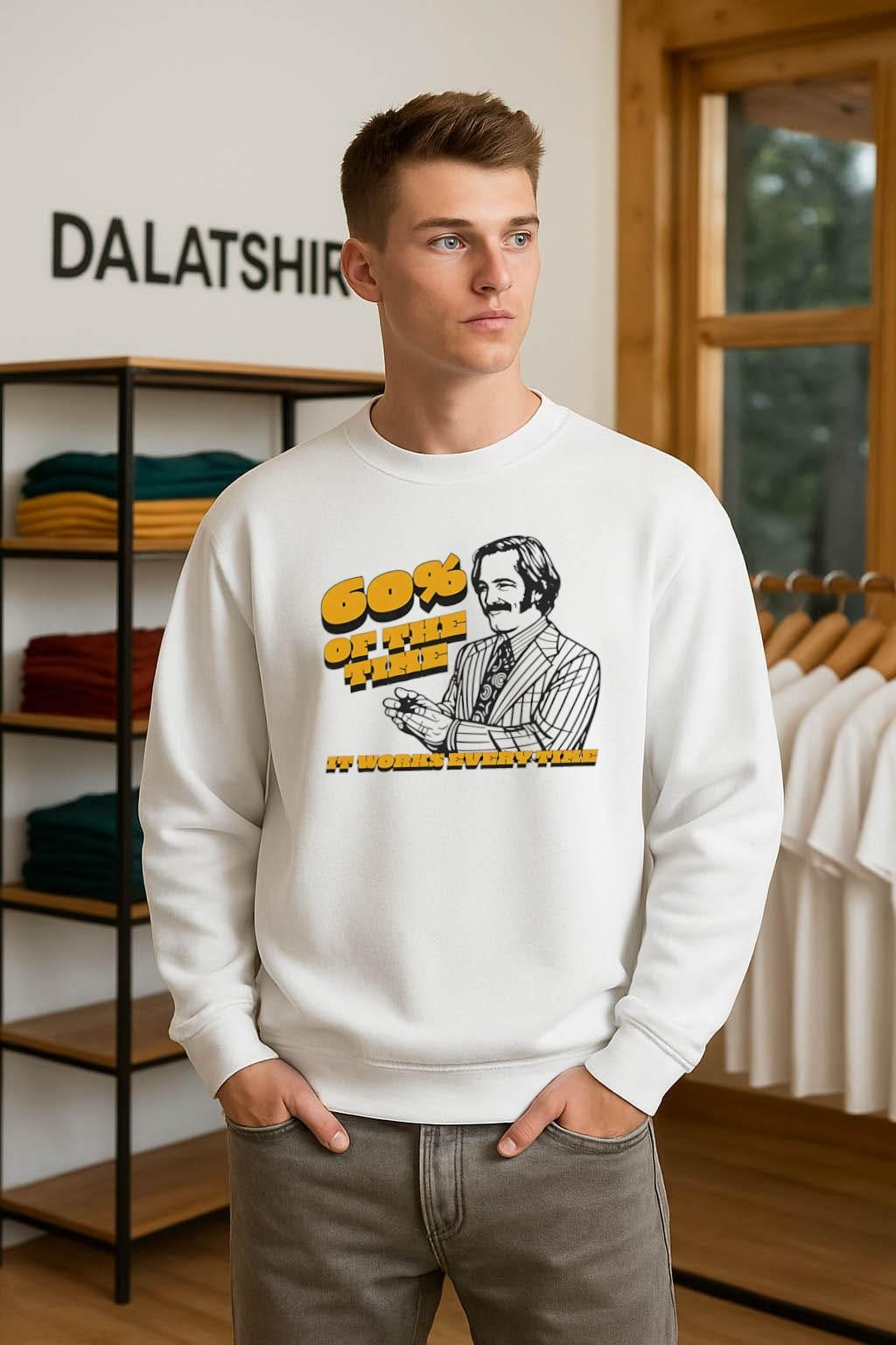 60% of the Time It Works Every Time Ron Burgundy shirt