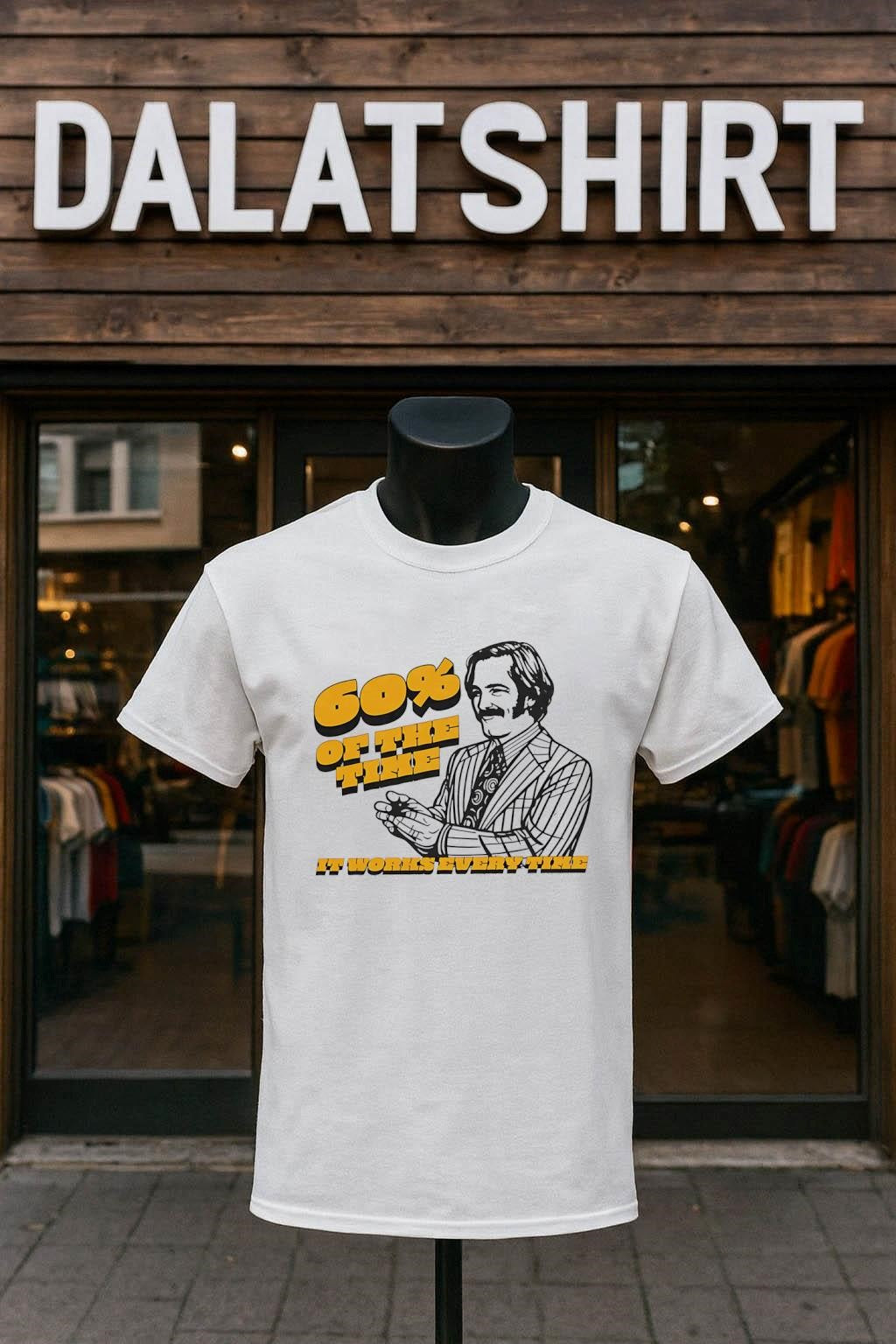 60% of the Time It Works Every Time Ron Burgundy shirt
