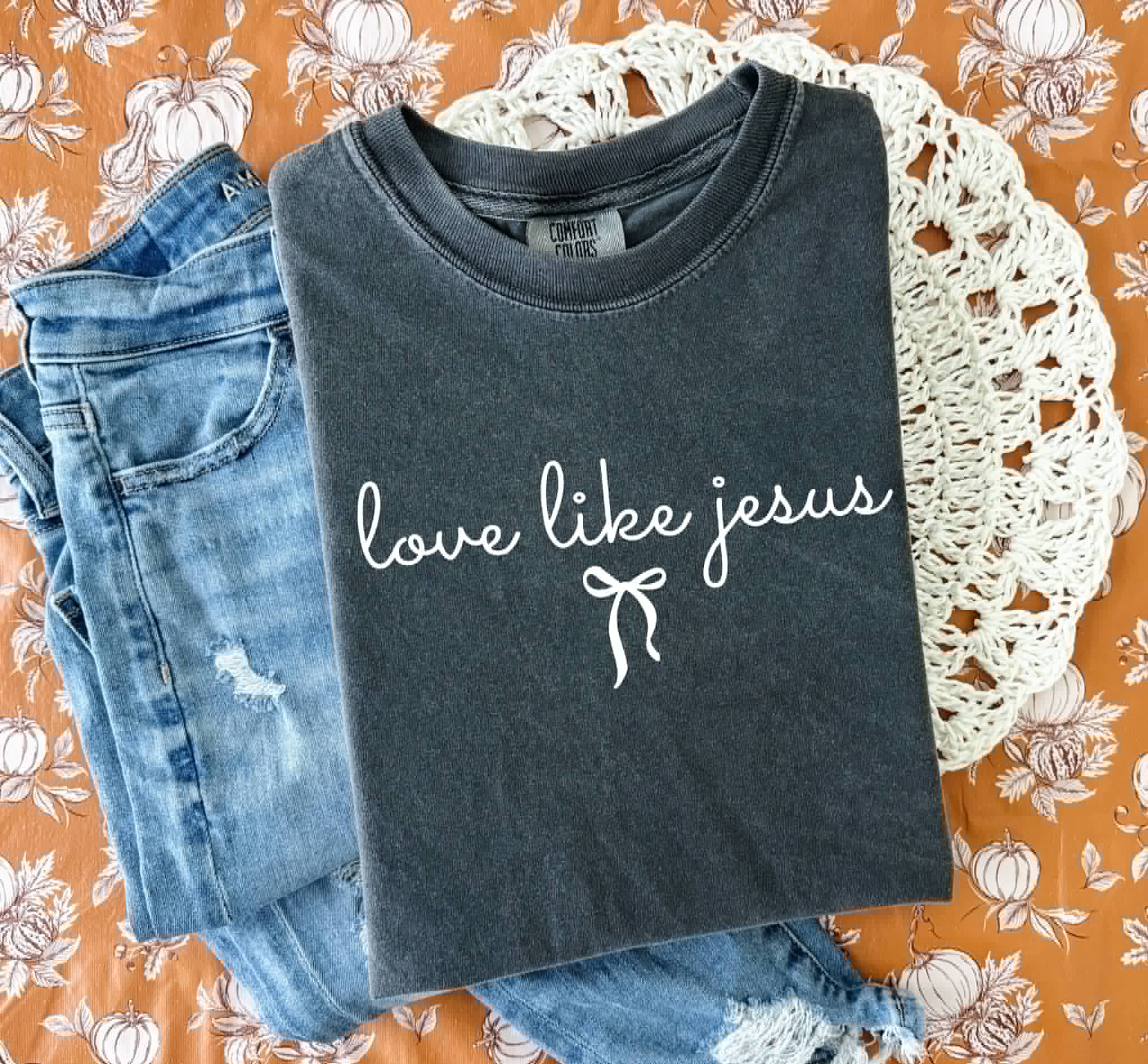 Love Like Jesus Vintage Comfort Colors Faith Graphic Tee