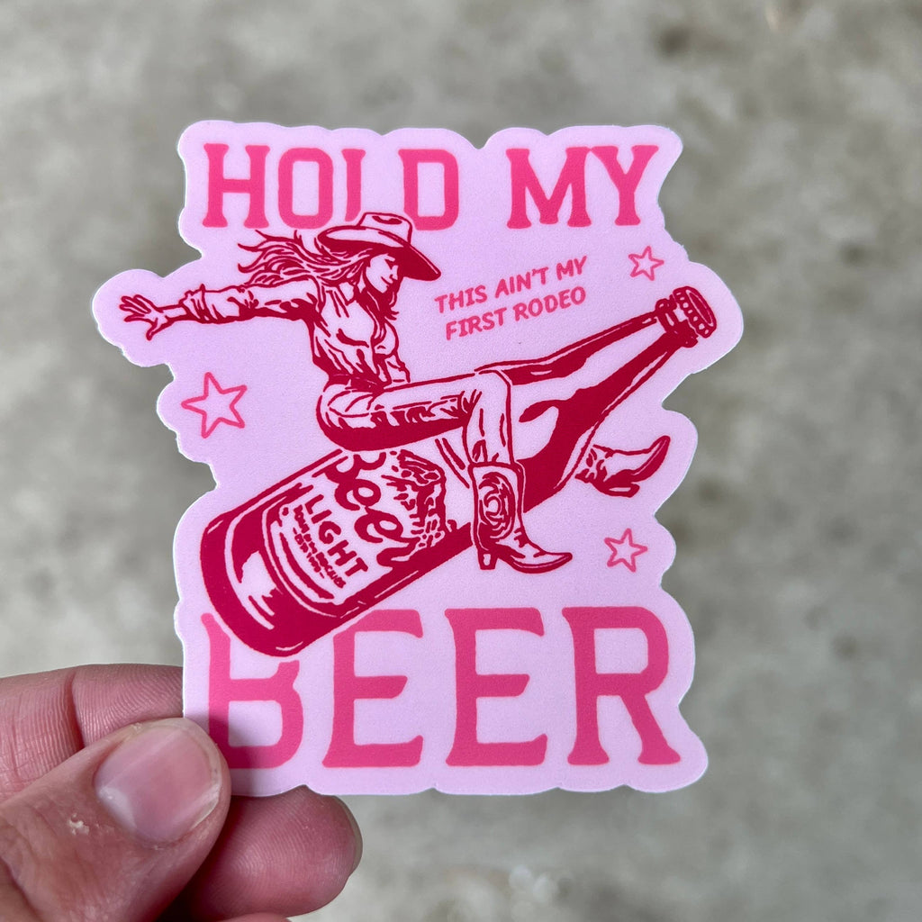 Hold My Beer Rodeo Sticker | Western Cowgirl Sticker 82