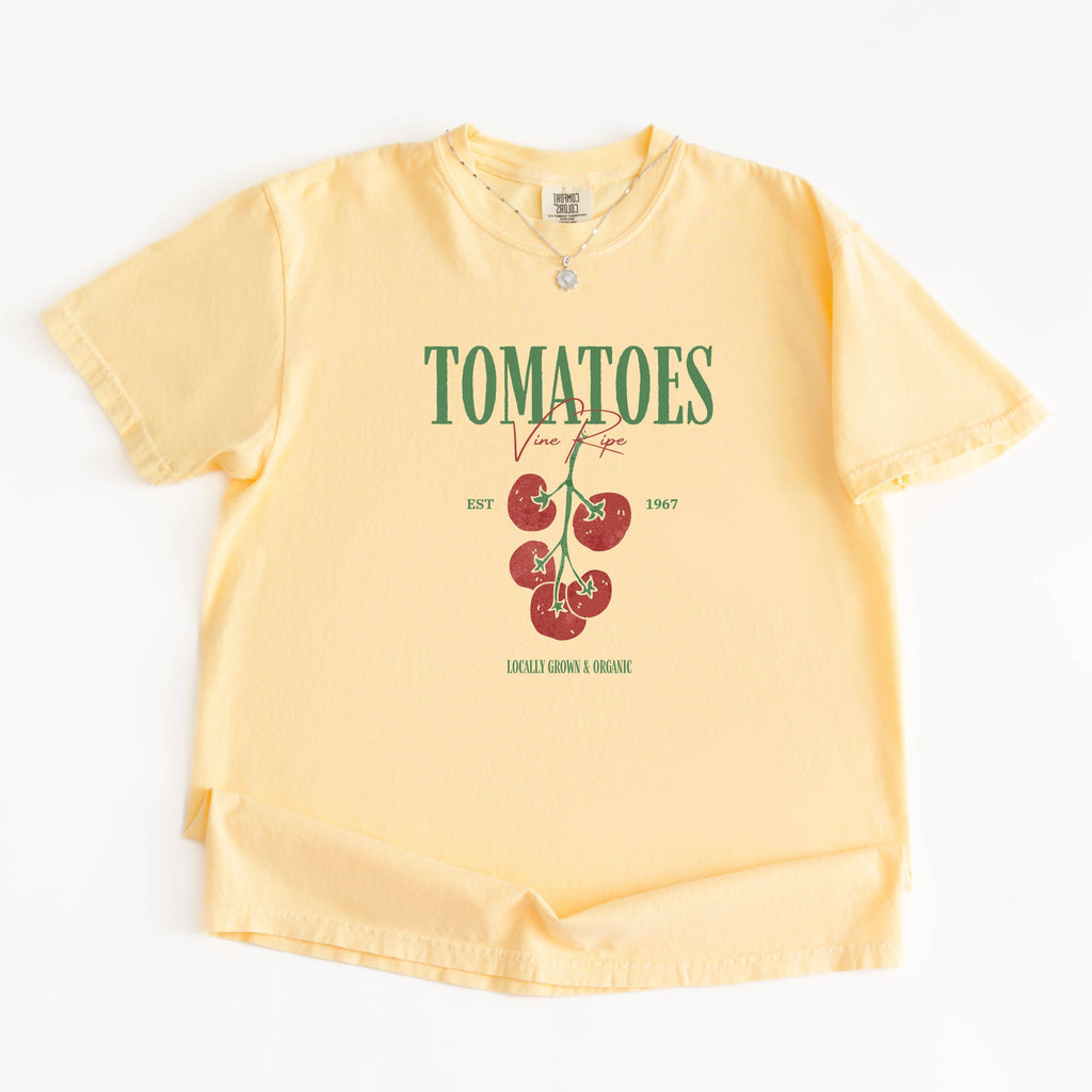 Graphic Tee Coastal, Tomatoes Tee, Trendy Graphic Tee
