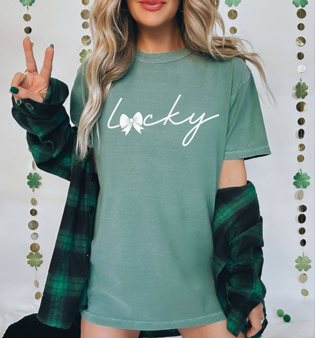 St. Patricks Day Tee, Lucky, Graphic Apparel, Graphic Shirt