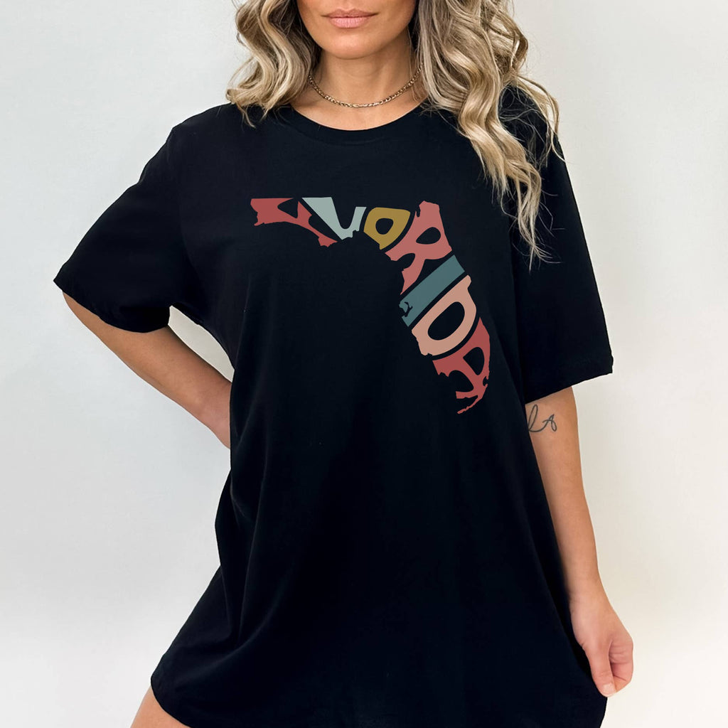 State Shape Graphic Tee | Choose State | Black or White Tee