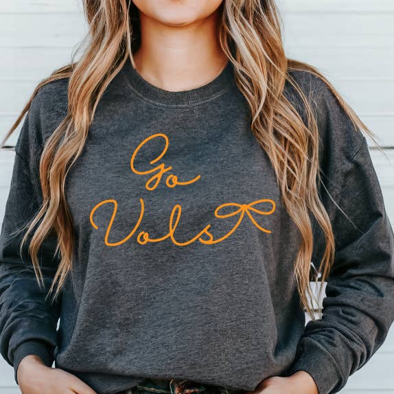 Go Vols Bow Premium Fleece Crew