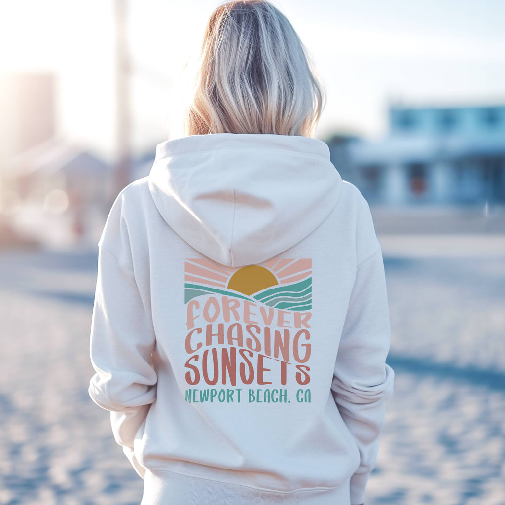 Customizable Forever Chasing Sunsets Hoodie | Sizes S-2XL