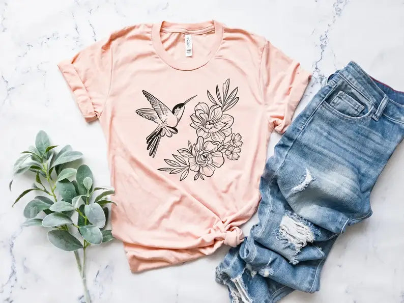 Floral Bird T-Shirt