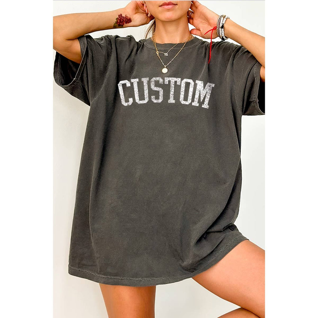 Custom Vintage Graphic Oversized Tee