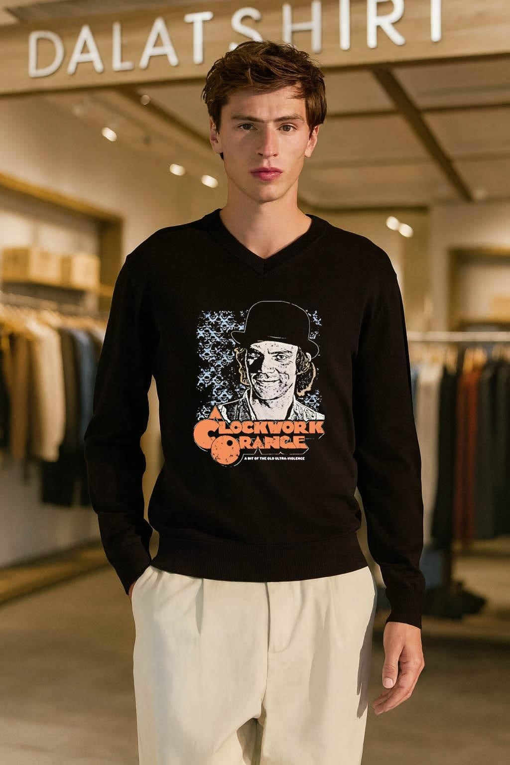 A Clockwork Orange Alex DeLarge Ultra-Violence Kubrick Movie retro shirt