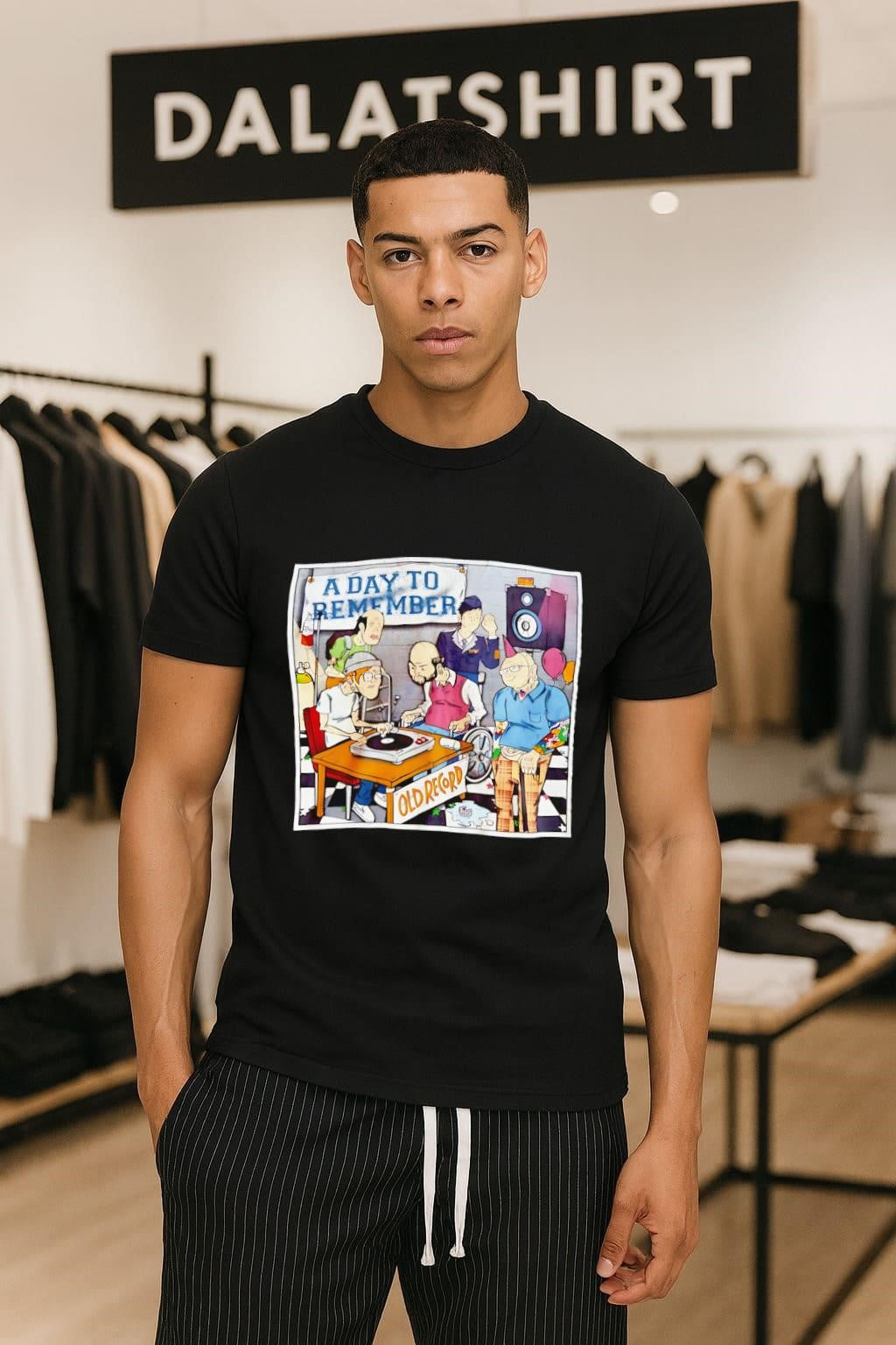 A Day To Remember Old Record Band Cartoon shirt