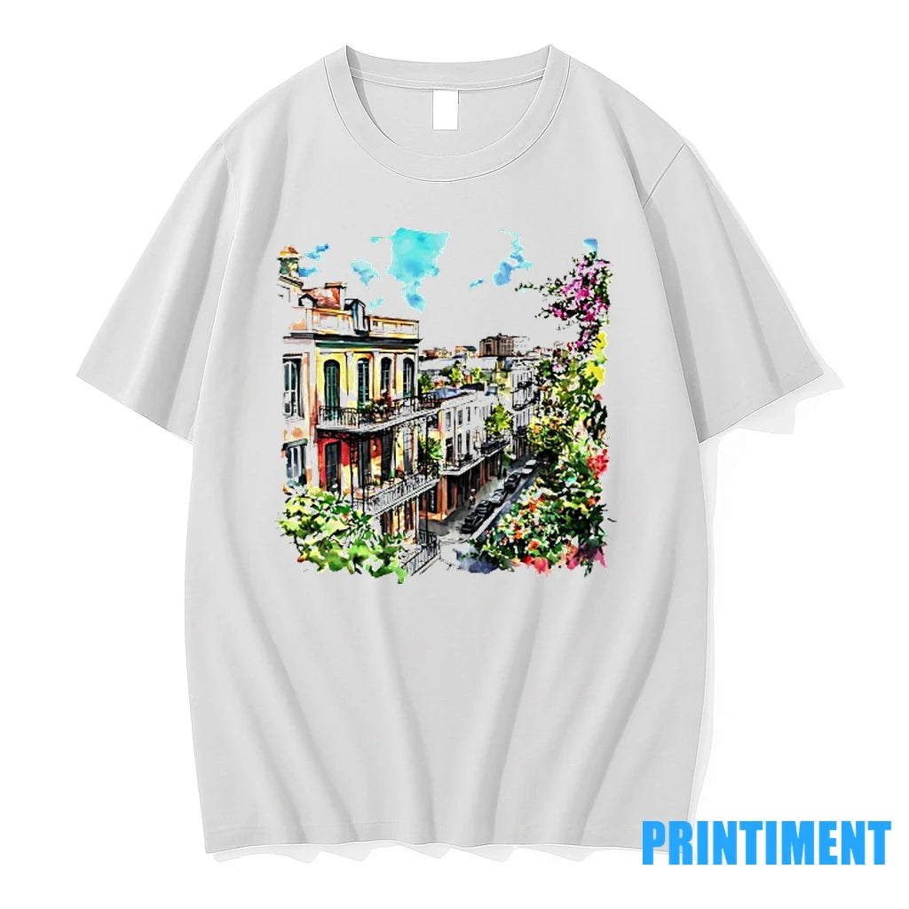 A Colorful Street View Of New Orleans Tshirts Sweater